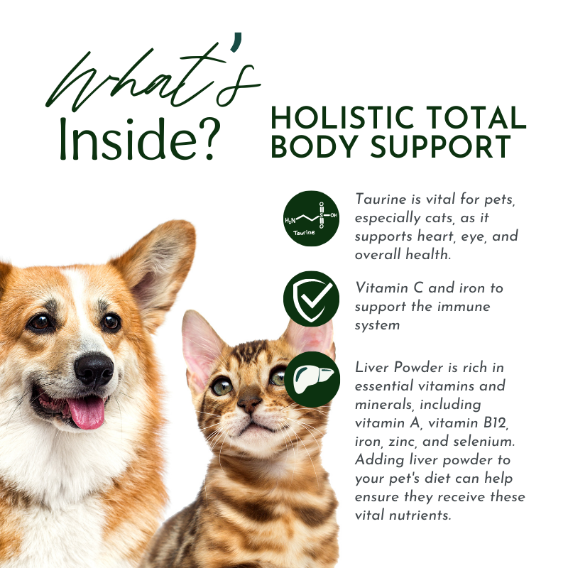 Holistic Total Body Support – Multivitamin for Dogs & Cats