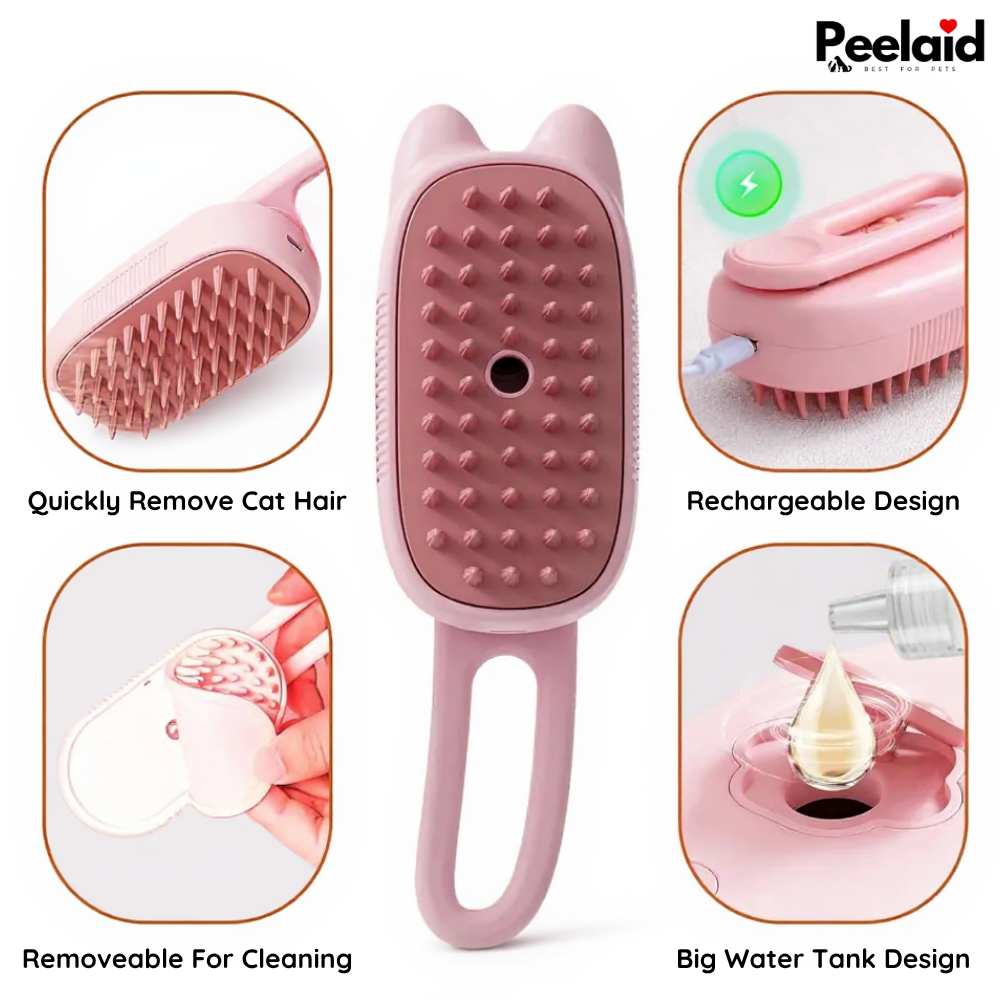Steam Pet Grooming Brush