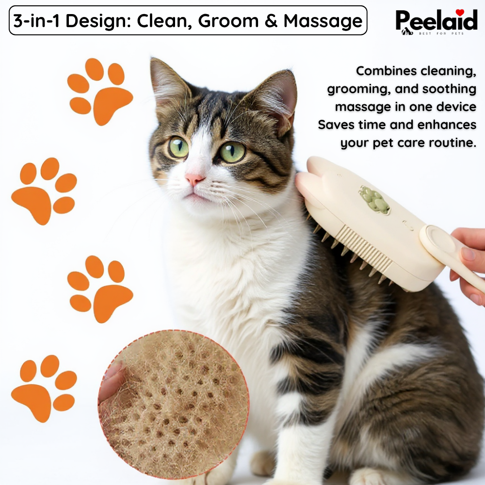 Steam Pet Grooming Brush