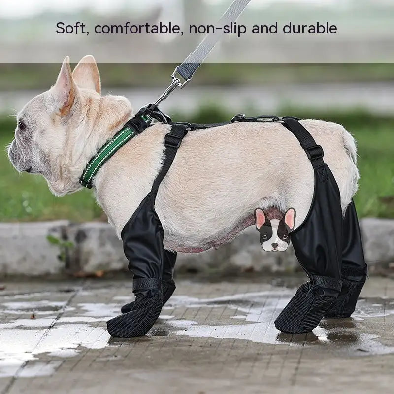 Waterproof Adjustable Dog Shoes – Breathable Outdoor Paws Protector