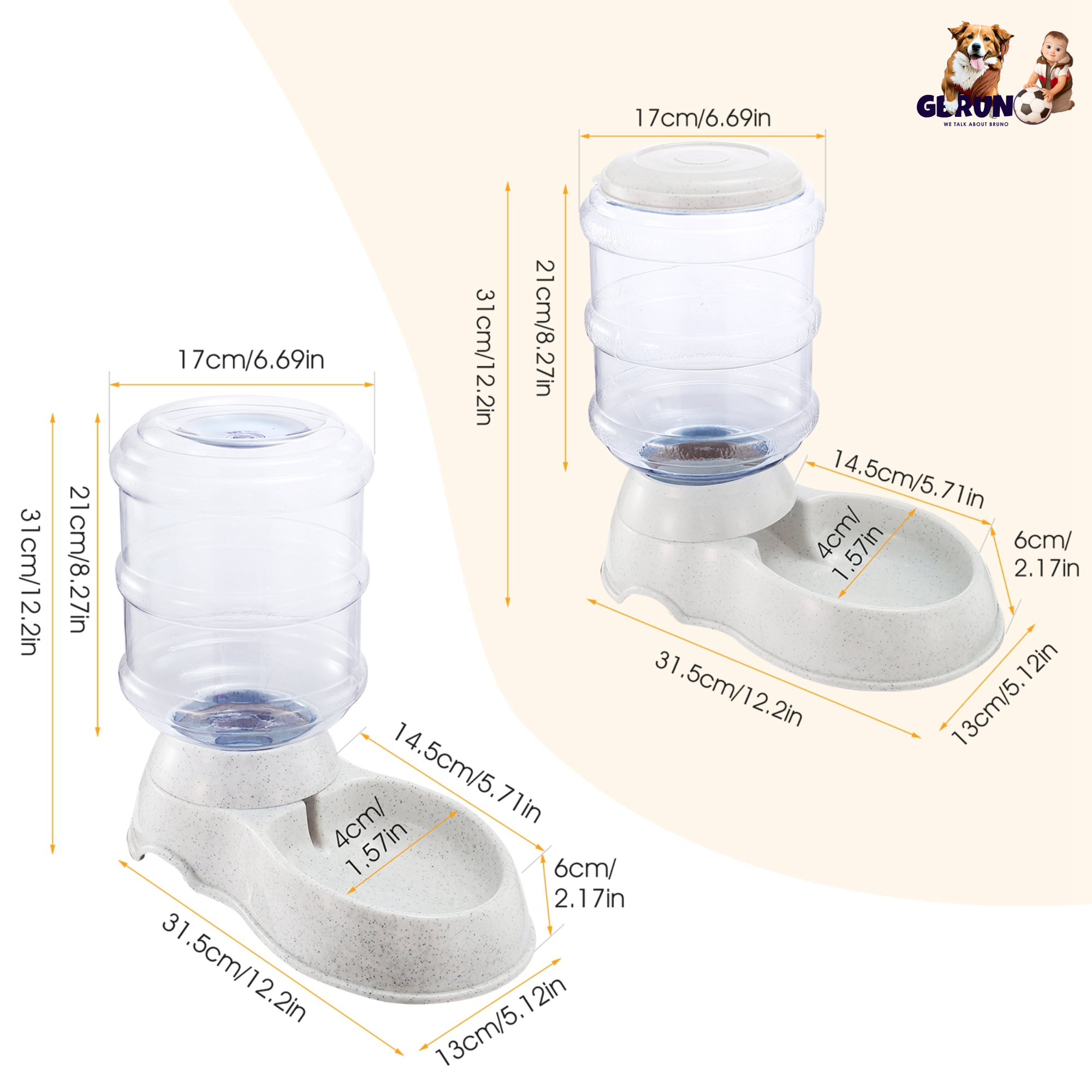 3.5L/1Gal Pet Water Dispenser