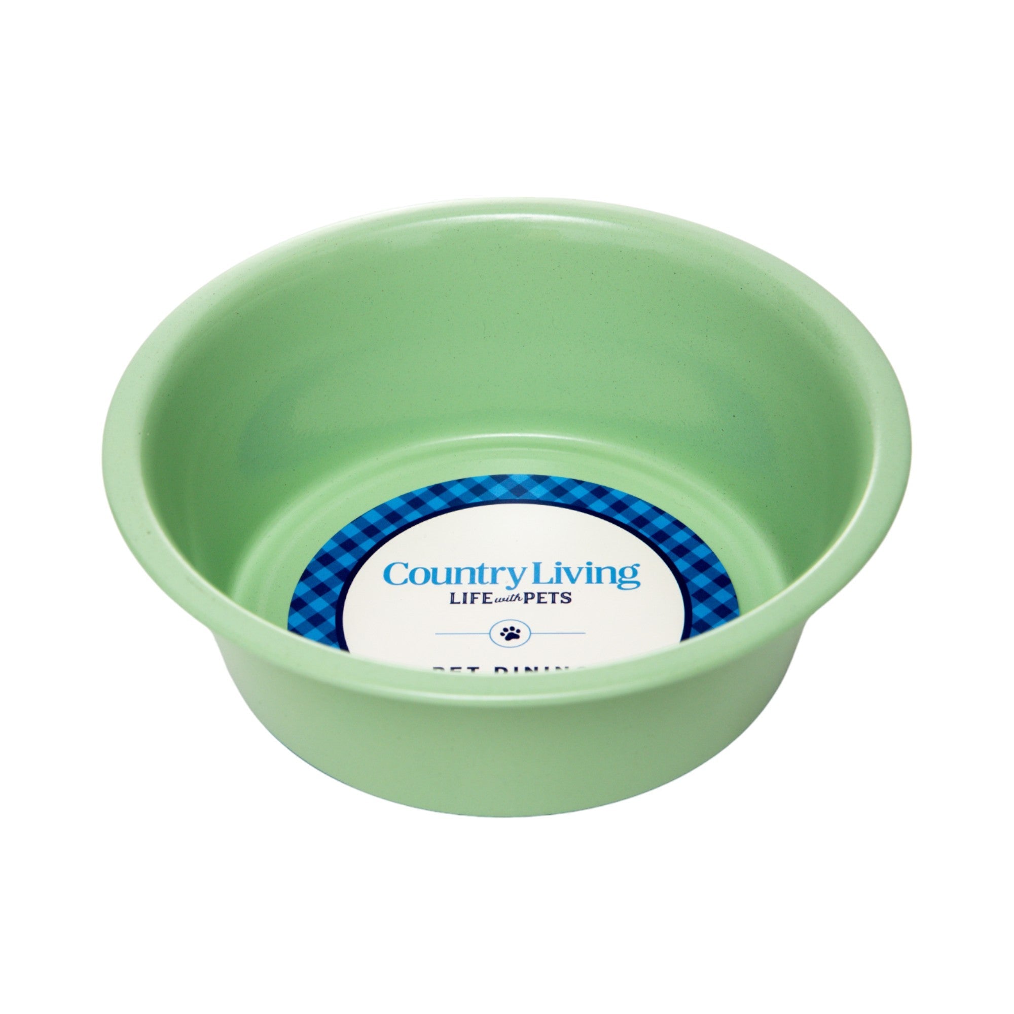 Country Living Set of 2 Heavy Stainless Steel Dog Bowls