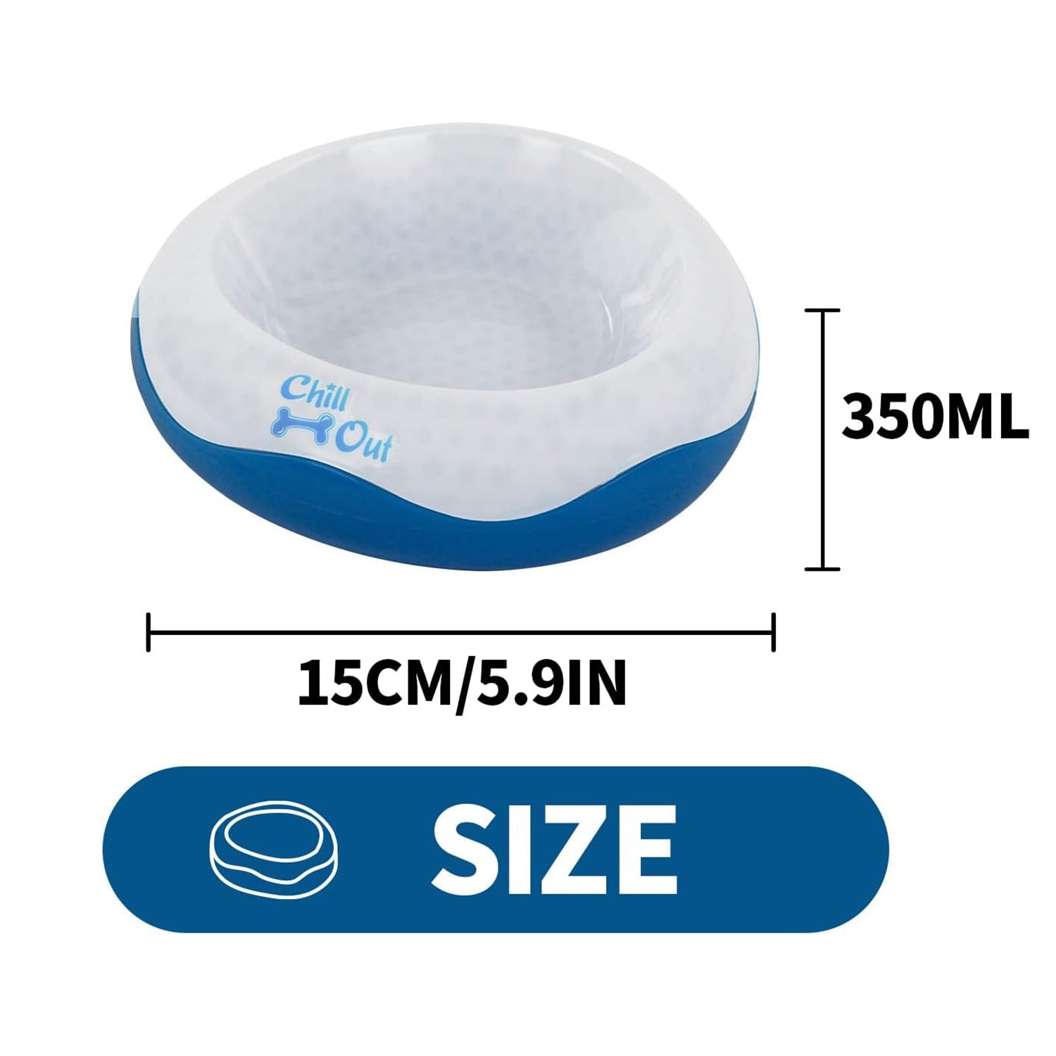 Chill Out Dog Cooler Bowl Keeps Water Fresh