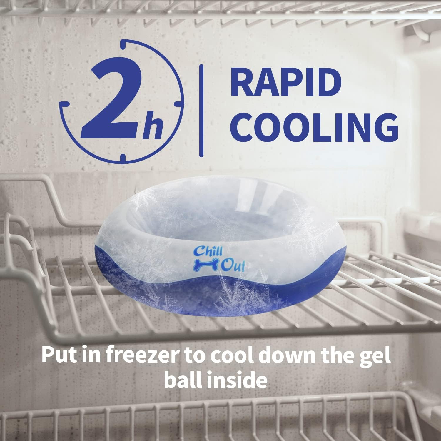 Chill Out Dog Cooler Bowl Keeps Water Fresh