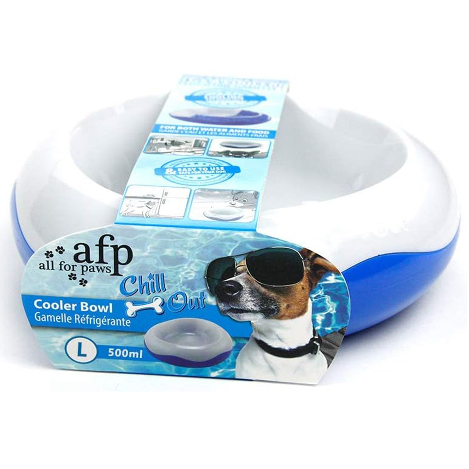Chill Out Dog Cooler Bowl Keeps Water Fresh