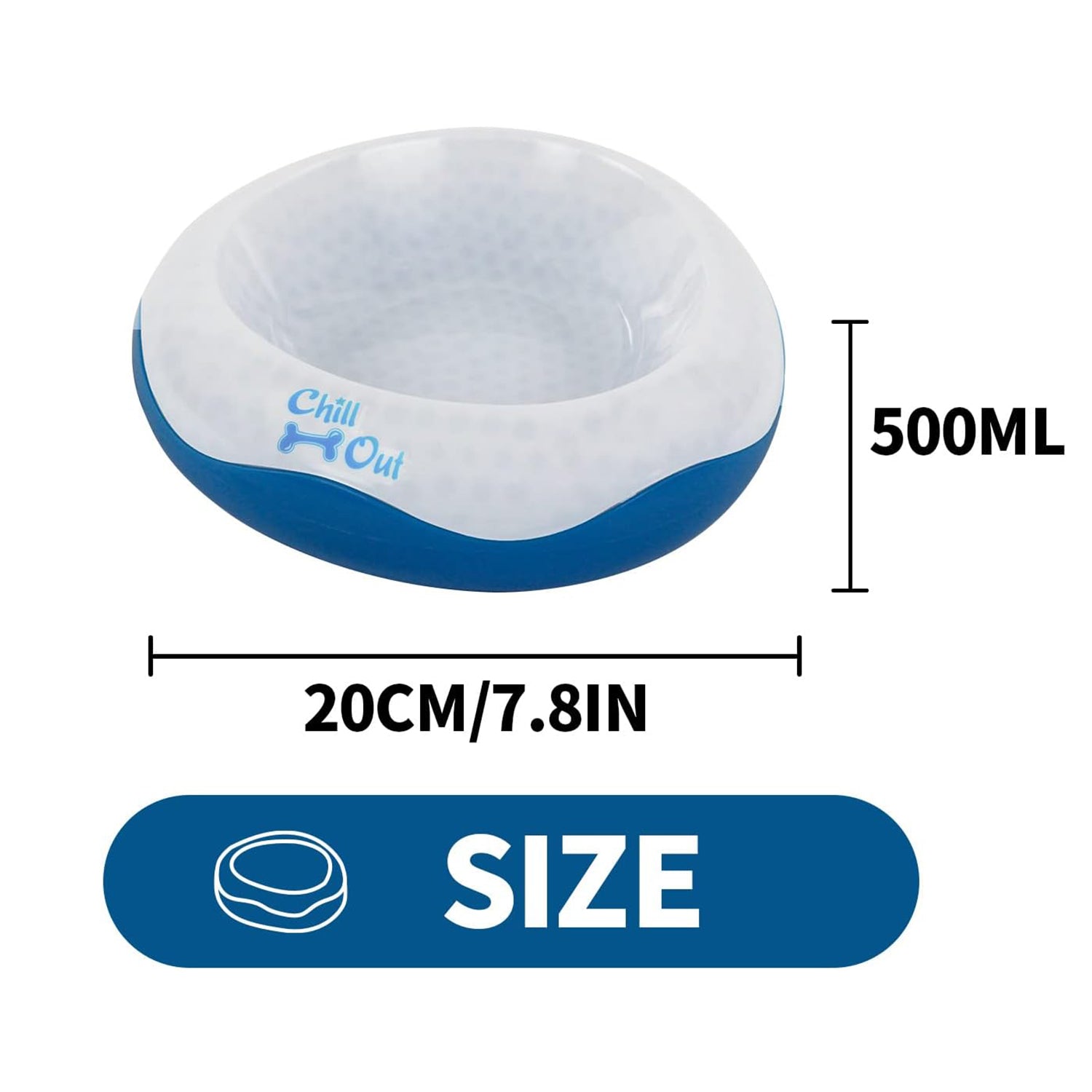 Chill Out Dog Cooler Bowl Keeps Water Fresh