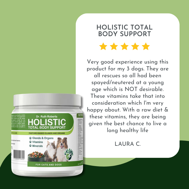 Holistic Total Body Support – Multivitamin for Dogs & Cats