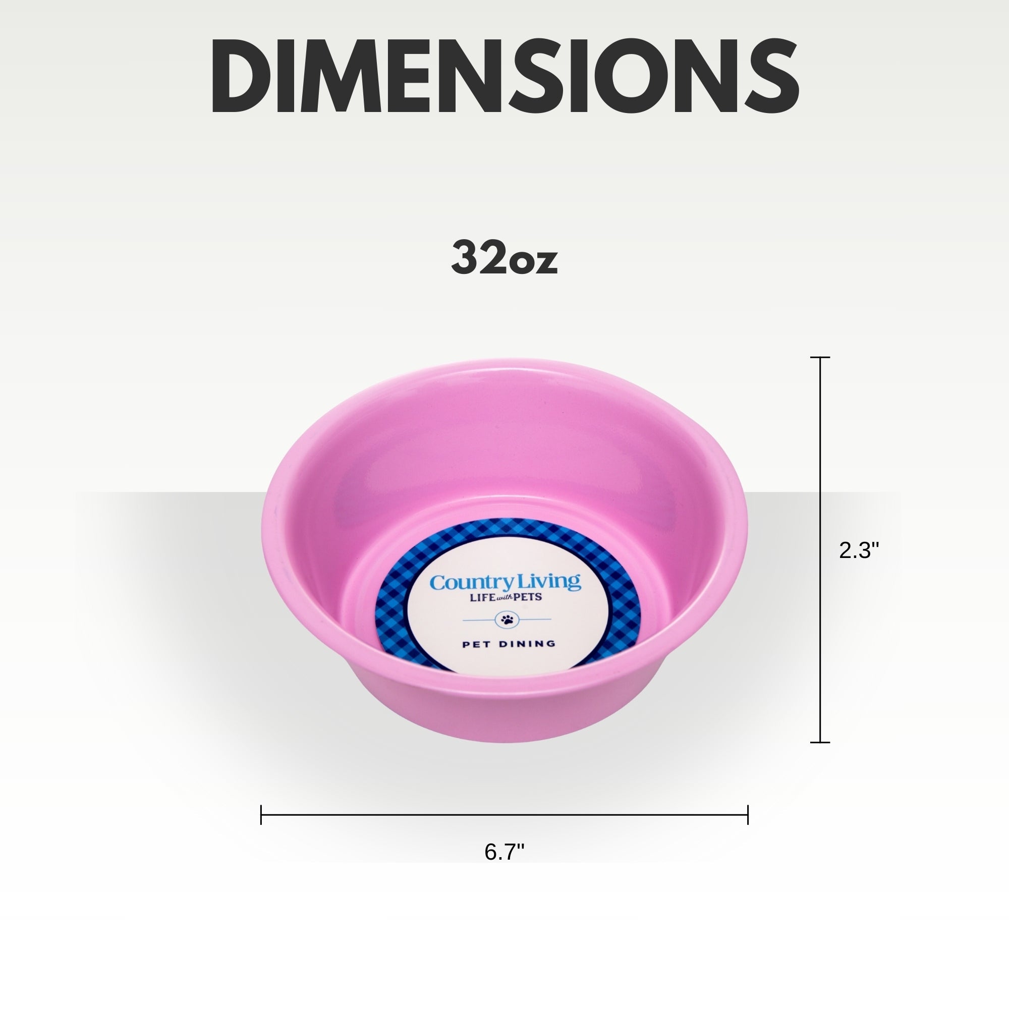 Country Living Set of 2 Heavy Stainless Steel Dog Bowls