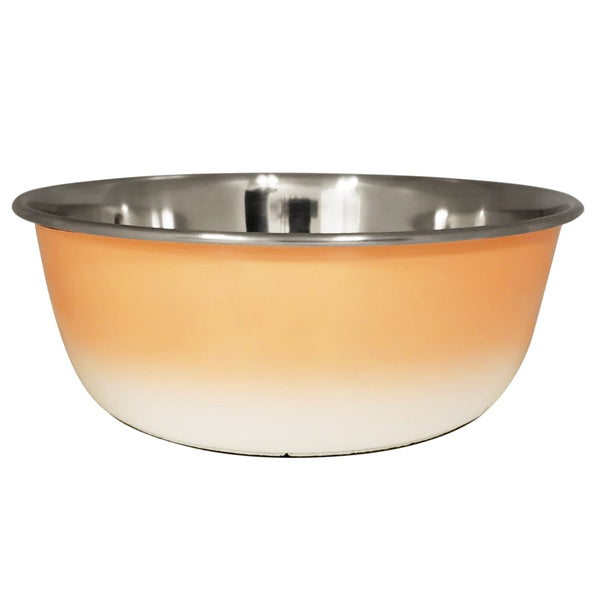 Peach Coral Stainless Steel Dog Bowl for All Sizes