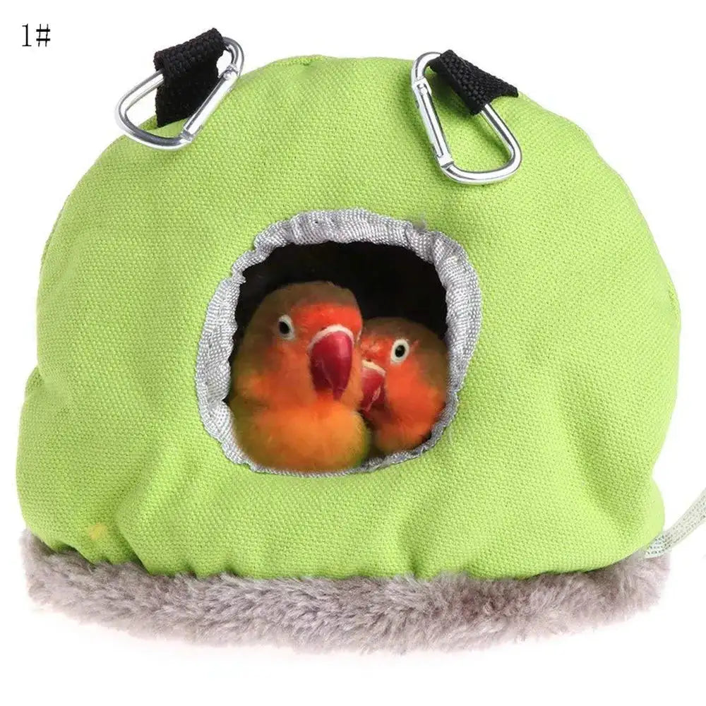 Pet Bird Supplies Round Warm Nest for Birds Parrot Birdhouse Cotton Hammock Bird Cages Parakeet Budgie Hut Tent Bed Hanging Cave