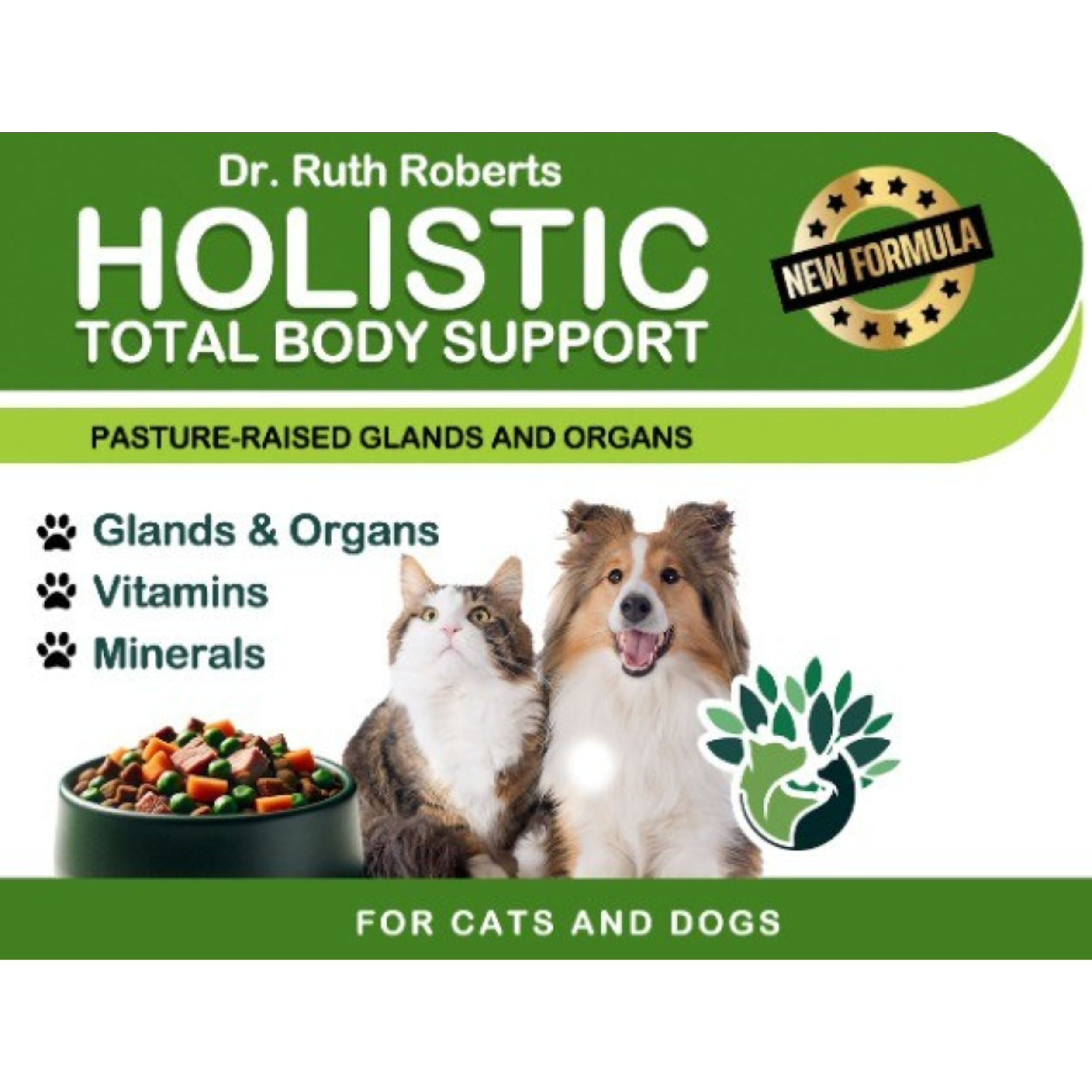 Holistic Total Body Support – Multivitamin for Dogs & Cats