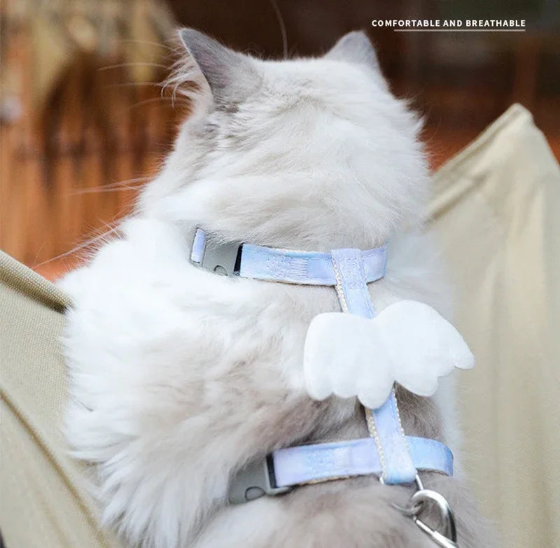 Cat Harness Wings – Adjustable Harness & Leash Set for Small Dogs & Cats