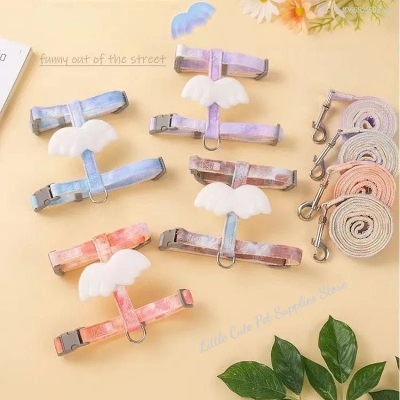 Cat Harness Wings – Adjustable Harness & Leash Set for Small Dogs & Cats