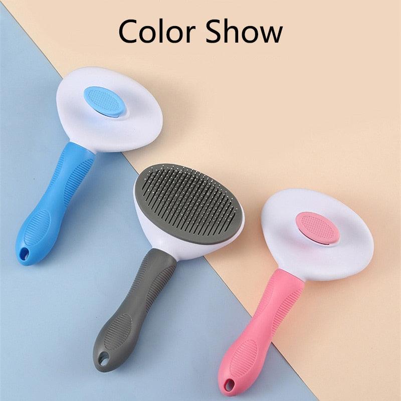 Pet Hair Remover Self-Cleaning Dog & Cat Brush