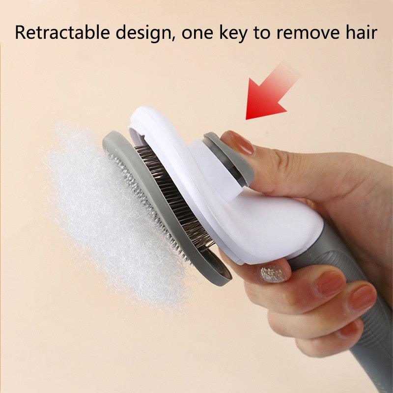 Pet Hair Remover Self-Cleaning Dog & Cat Brush