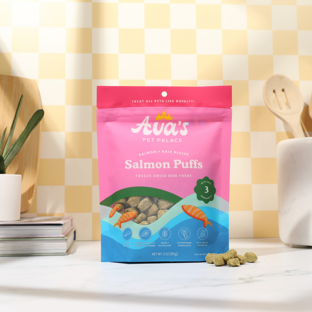 Pet Palace Salmon Puffs Freeze-Dried Dog Treats