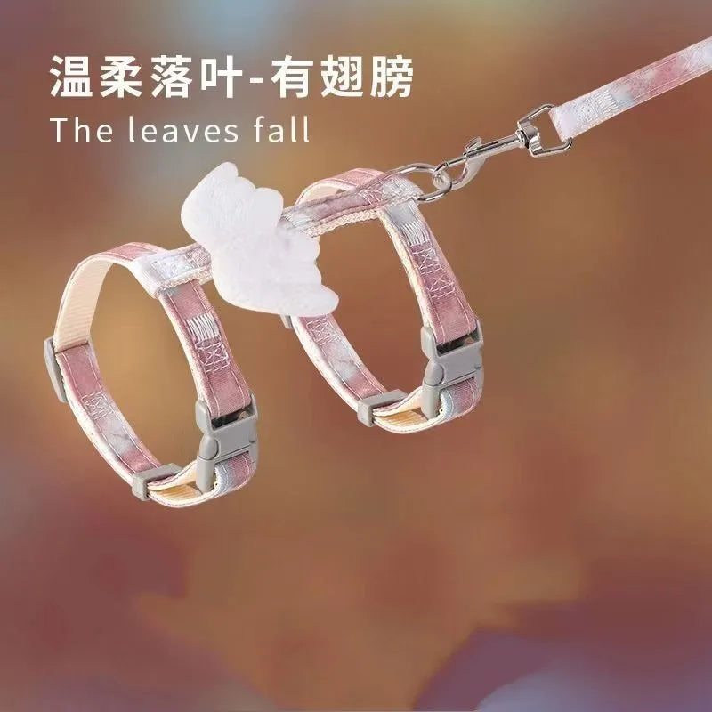 Cat Harness Wings – Adjustable Harness & Leash Set for Small Dogs & Cats