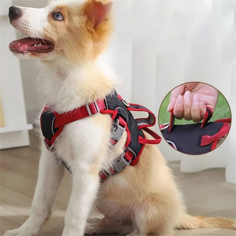 Durable Reflective Dog Vest Harness – Explosion-Proof for Big Dogs