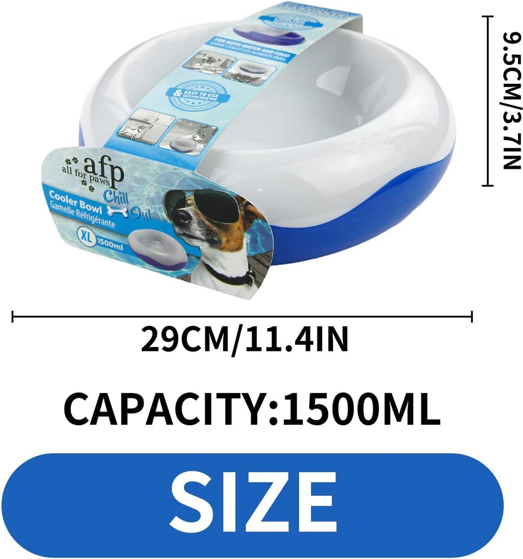 Chill Out Dog Cooler Bowl Keeps Water Fresh