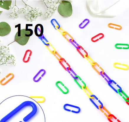 Parrot Toy Bird Supplies C-Shape Plastic Chain