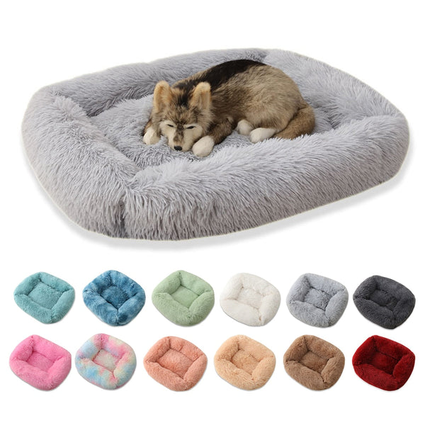 Plush Square Pet Bed