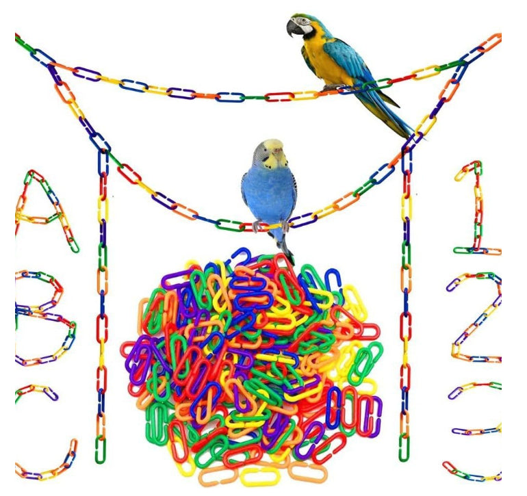 Parrot Toy Bird Supplies C-Shape Plastic Chain