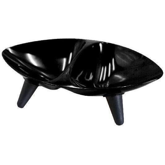 Couture Sculptured Double Melamine Pet Bowl Dishwasher Safe
