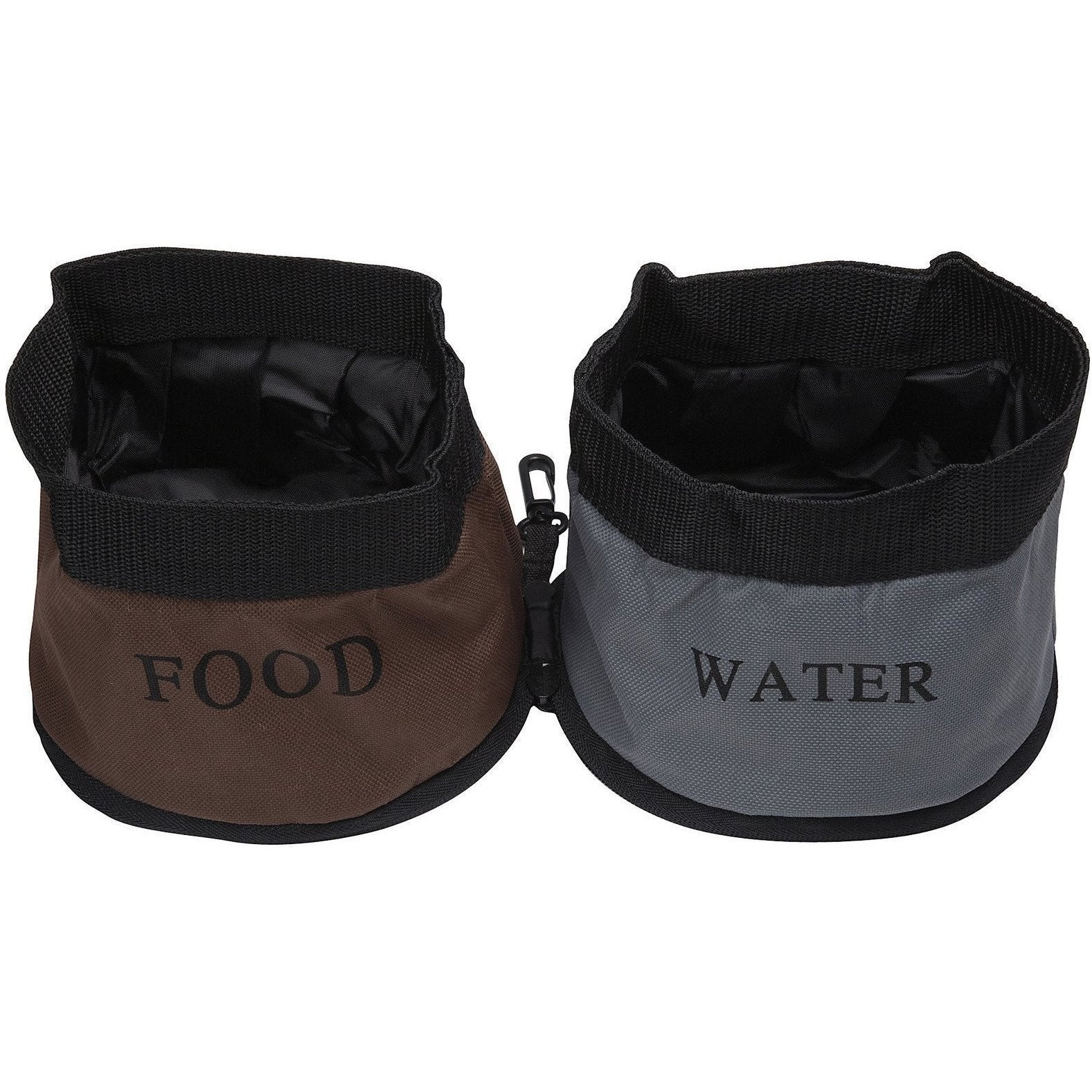Dual Folding Collapsible Food and Water Bowl for Pets