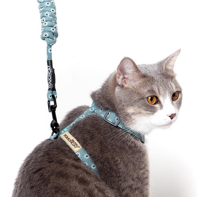 Touchcat 'Radi-Claw' Durable Cat Harness & Leash Combo